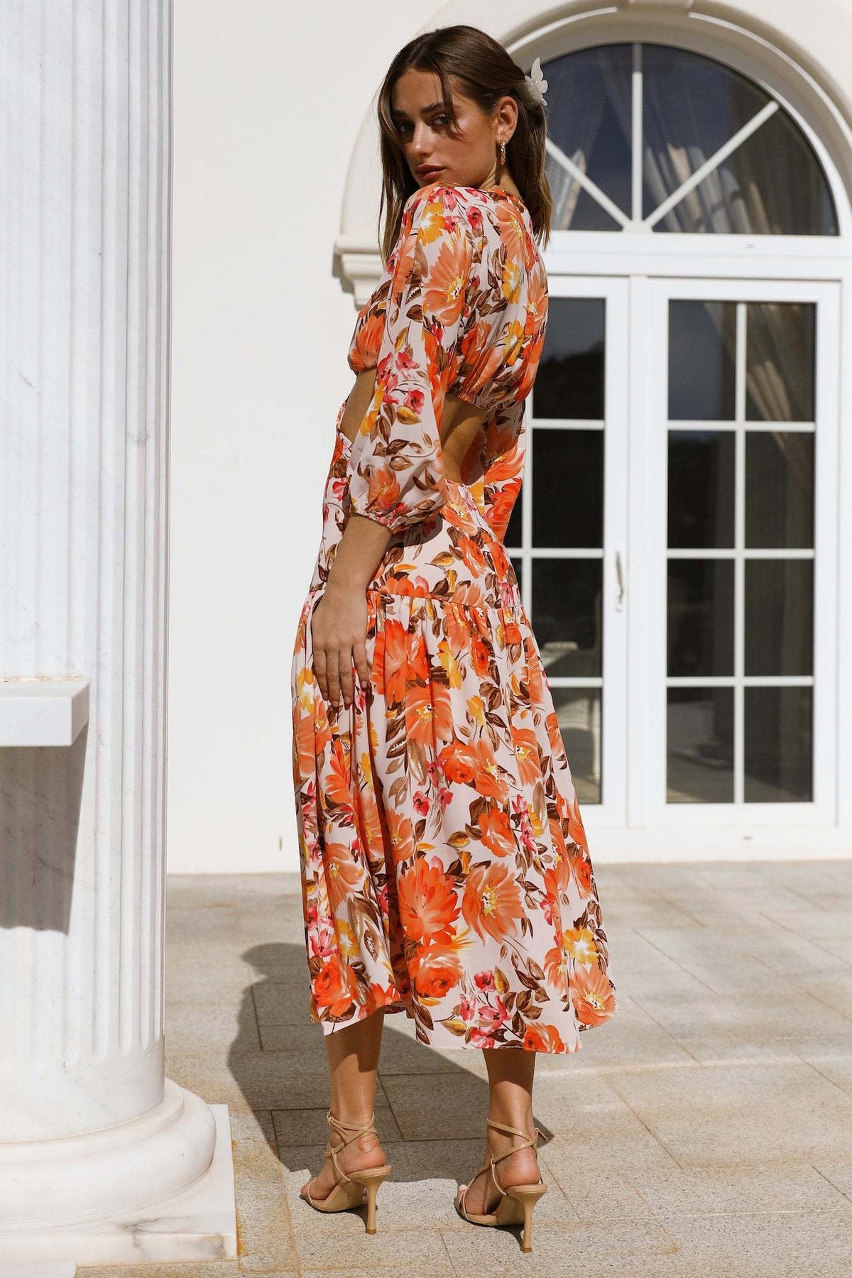 Dont Stop Me Midi Dress Yellow